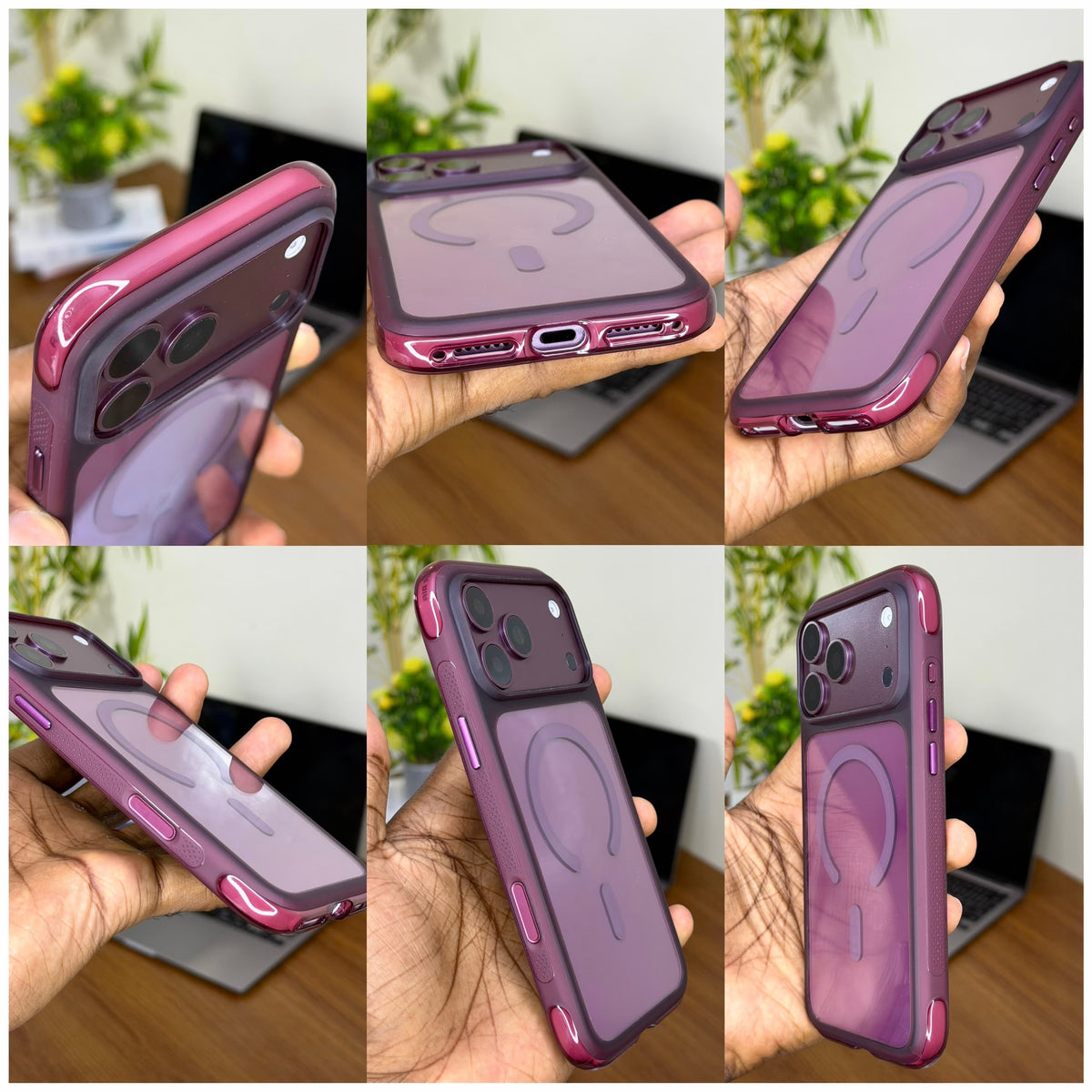 Coque MagSafe Bordures Airbag + Écran Privé Offert– iPhone 18 & 17 Pro / Pro Max