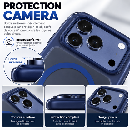 Coque MagSafe Bordures Airbag + Écran Privé Offert– iPhone 17 Pro & 17 Pro Max