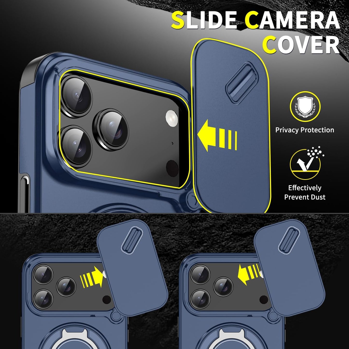 Coque VisionShield — Cache-Caméra & Anneau Magnétique 360°+ PROTECTION ECRAN PRIVEE OFFERTE 🎁
