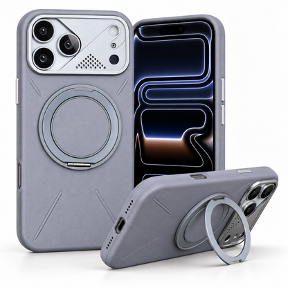Coque ATLAS MagSafe – Cuir Premium & Stand 360°