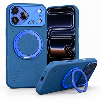 Coque ATLAS MagSafe – Cuir Premium & Stand 360°