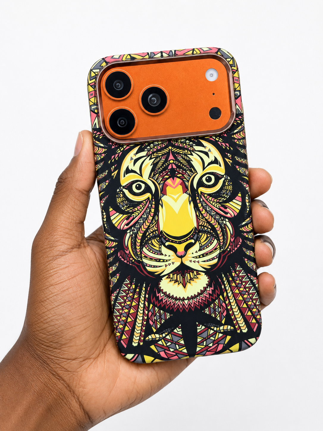 Coque Premium Tigre Aztèque — Design Exclusif | 🎁 Protection Écran OFFERTE