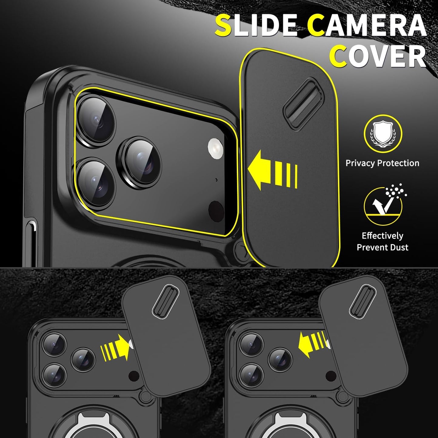 Coque VisionShield — Cache-Caméra & Anneau Magnétique 360°+ PROTECTION ECRAN PRIVEE OFFERTE 🎁