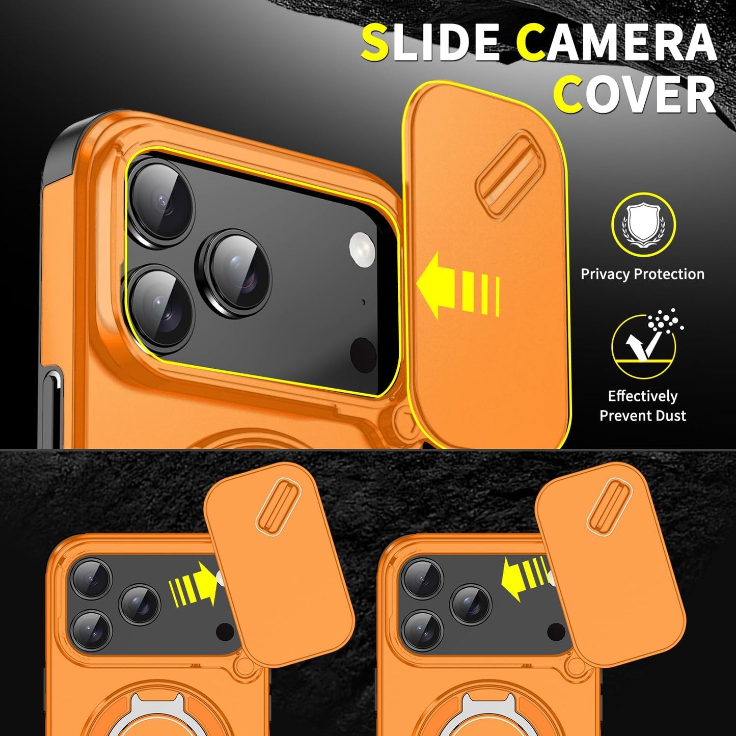 Coque VisionShield — Cache-Caméra & Anneau Magnétique 360°+ PROTECTION ECRAN PRIVEE OFFERTE 🎁