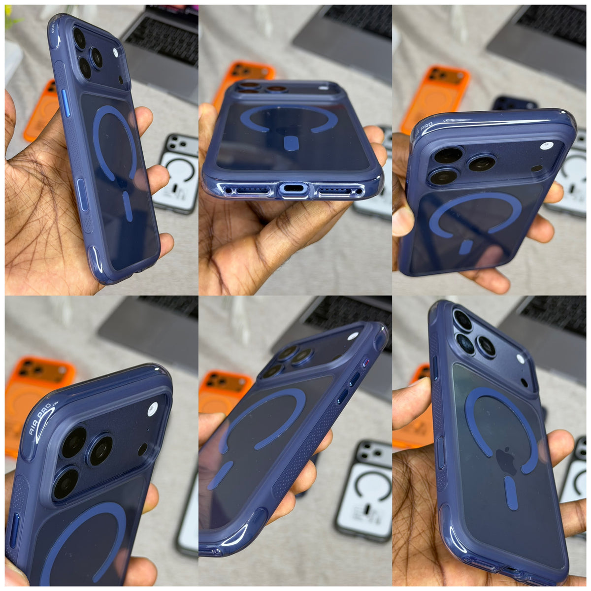 Coque MagSafe Bordures Airbag + Écran Privé Offert– iPhone 17 Pro & 17 Pro Max