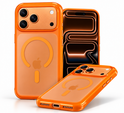 Coque MagSafe Bordures Airbag + Écran Privé Offert– iPhone 18 & 17 Pro / Pro Max