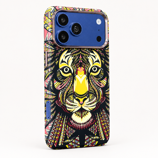 Coque Premium Tigre Aztèque — Design Exclusif | 🎁 Protection Écran OFFERTE