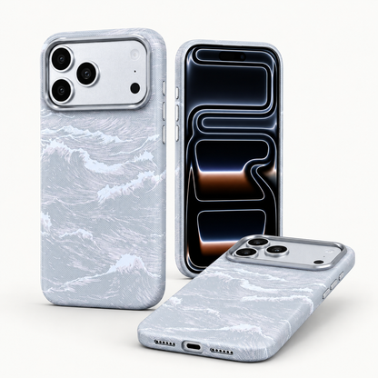 Coque Vagues Océan | iPhone 17 Pro & 17 Pro Max + Protection Camera 🎁