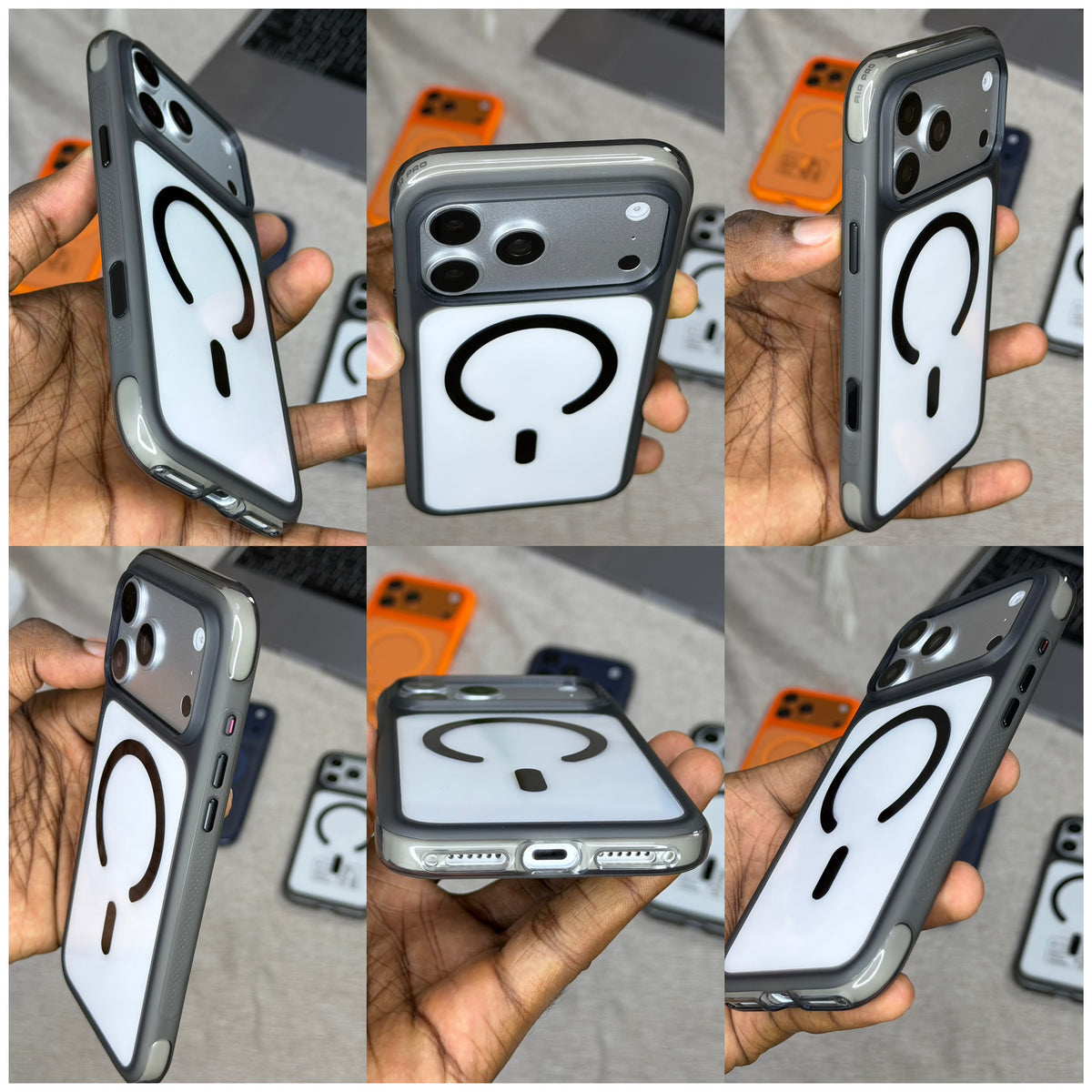 Coque MagSafe Bordures Airbag + Écran Privé Offert– iPhone 17 Pro & 17 Pro Max
