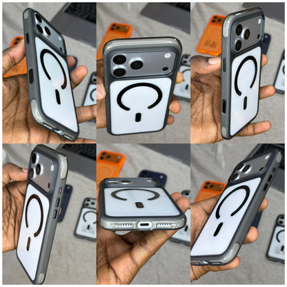 Coque MagSafe Bordures Airbag + Écran Privé Offert– iPhone 17 Pro & 17 Pro Max