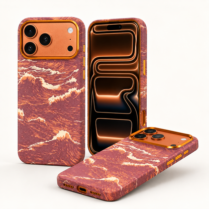 Coque Vagues Océan | iPhone 17 Pro & 17 Pro Max + Protection Camera 🎁